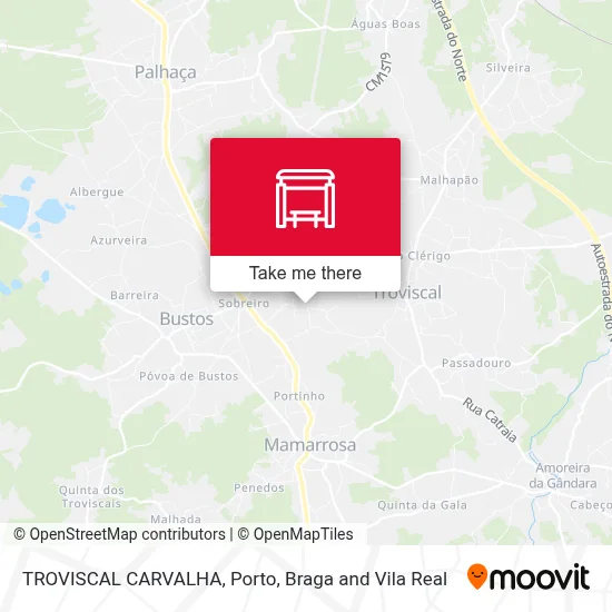TROVISCAL  CARVALHA map