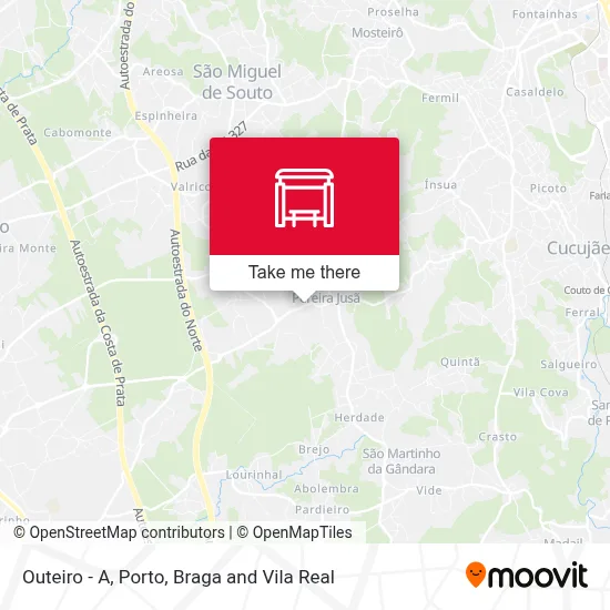 Outeiro - A map