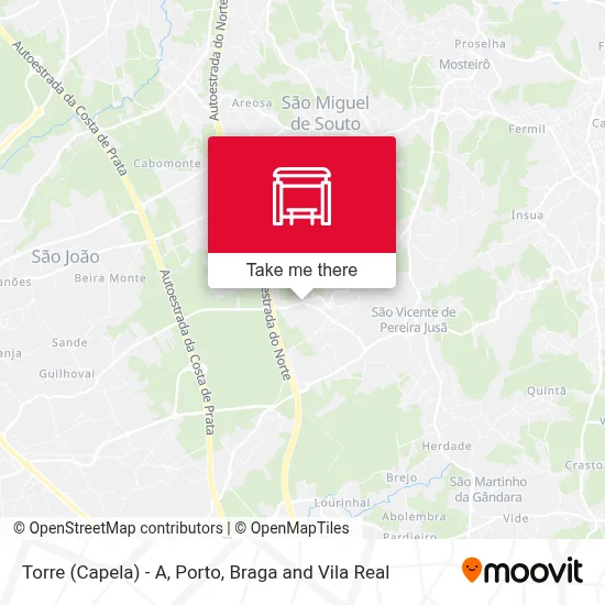 Torre (Capela) - A map