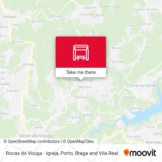 Rocas do Vouga - Igreja map