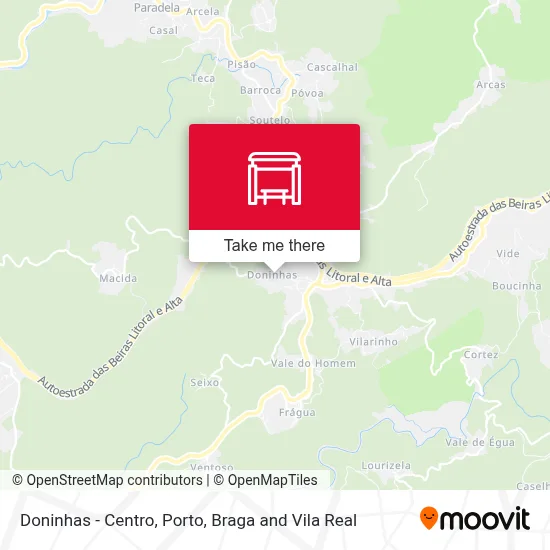 Doninhas - Centro map