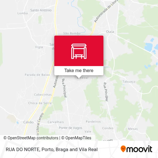 RUA DO NORTE map