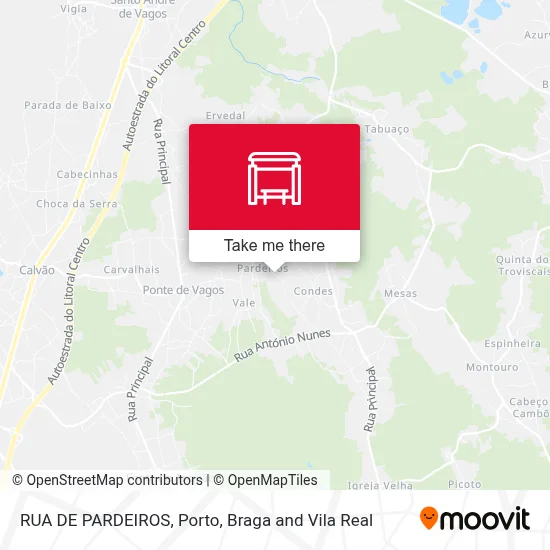 RUA DE PARDEIROS map