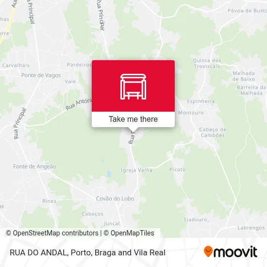 RUA DO ANDAL mapa