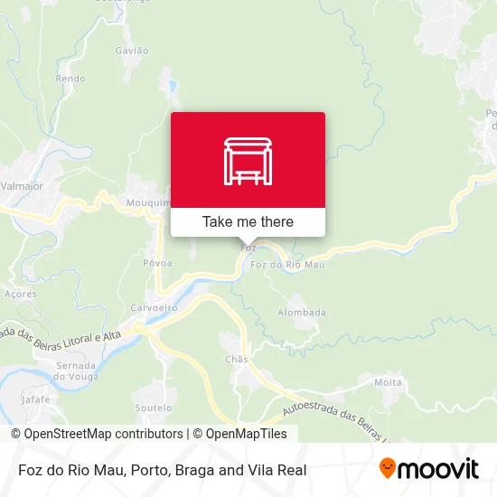 Foz do Rio Mau map