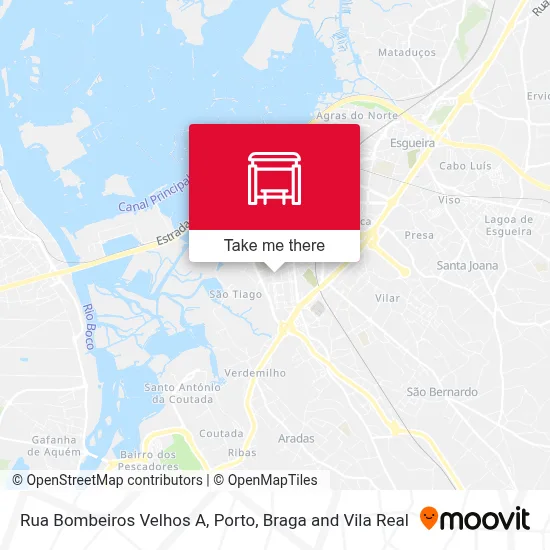 Rua Bombeiros Velhos A map