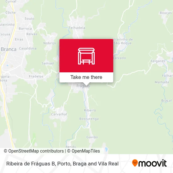 Ribeira de Fráguas B map