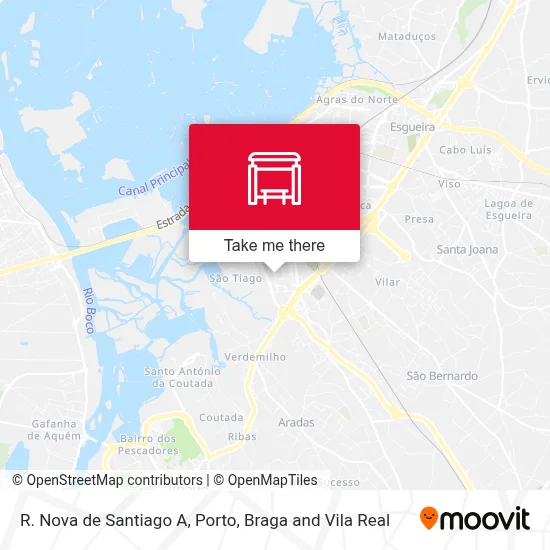 R. Nova de Santiago A map