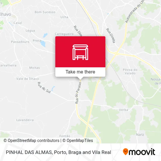PINHAL DAS ALMAS map