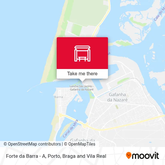 Forte da Barra - A map