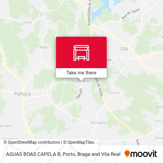 AGUAS BOAS  CAPELA B map