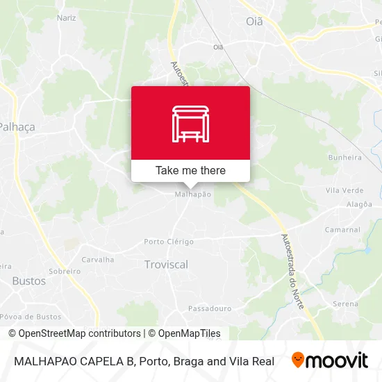 MALHAPAO  CAPELA B map