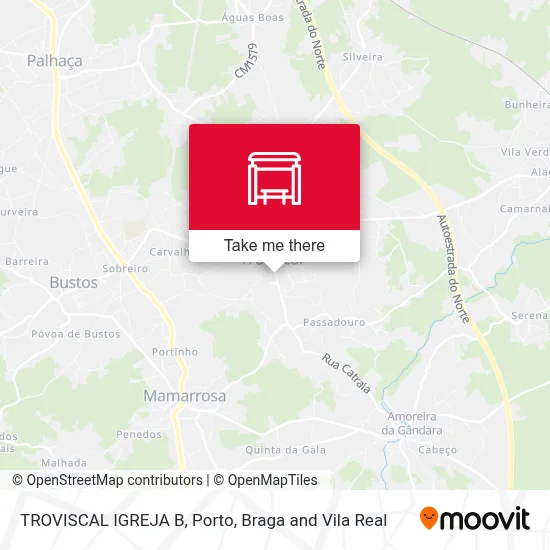TROVISCAL  IGREJA B map