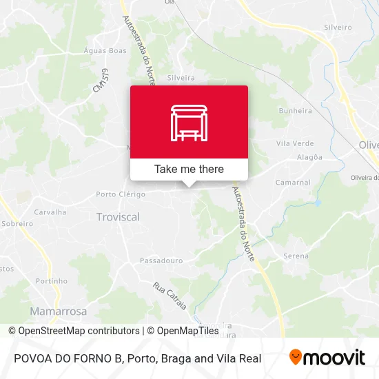 POVOA DO FORNO B map