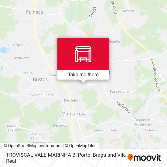TROVISCAL  VALE MARINHA B map