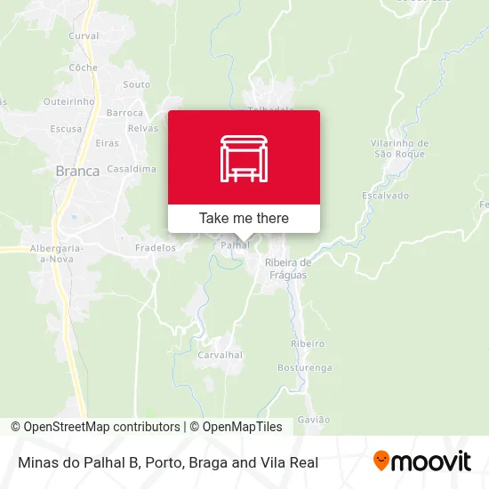 Minas do Palhal B map