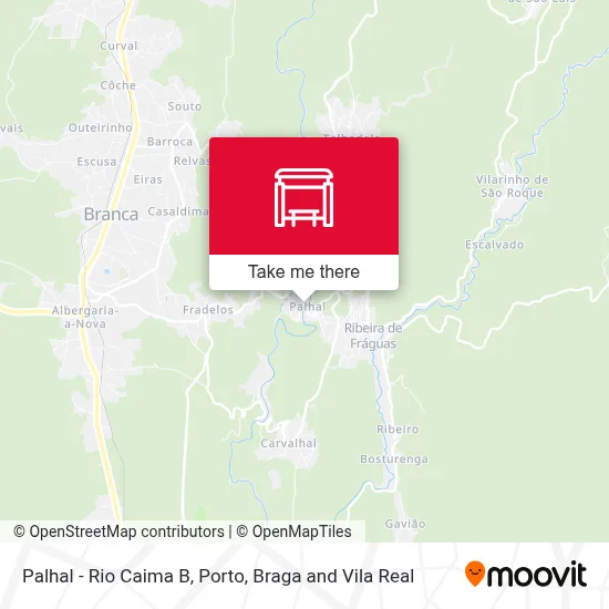 Palhal - Rio Caima B map