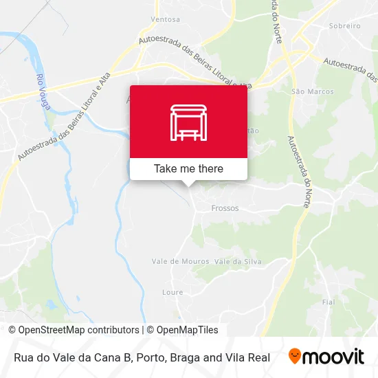 Rua do Vale da Cana B map