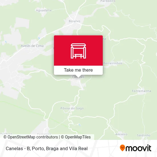 Canelas - B map