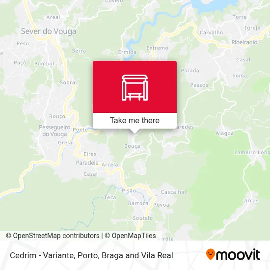 Cedrim - Variante map