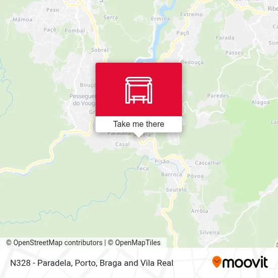 N328 - Paradela map