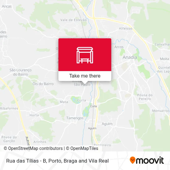Rua das Tílias - B map