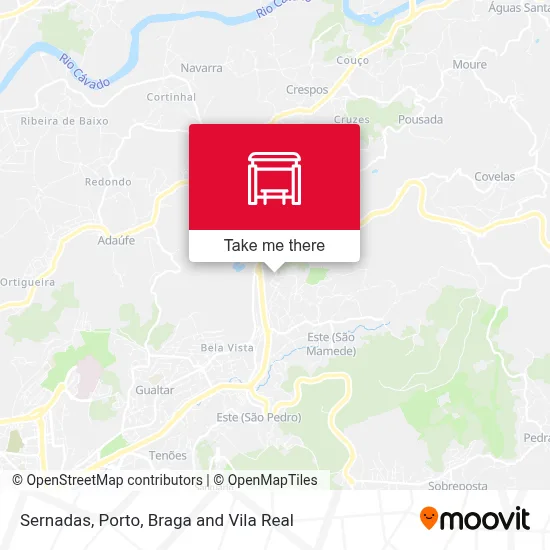 Sernadas map