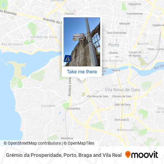 Grémio da Prosperidade mapa