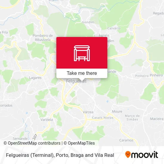 Felgueiras (Terminal) map