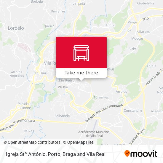 Igreja Stº António map
