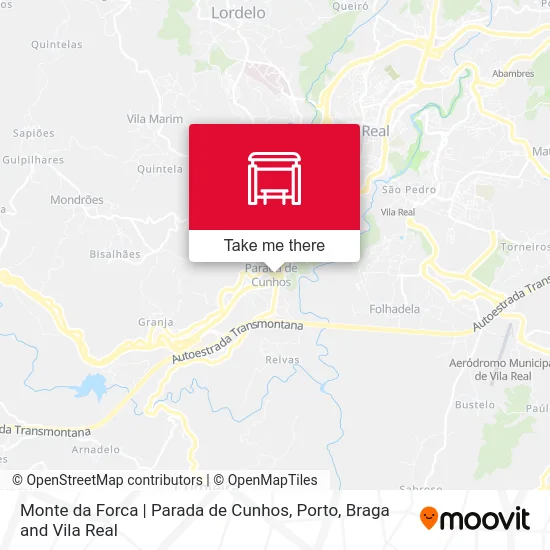 Monte da Forca | Parada de Cunhos map