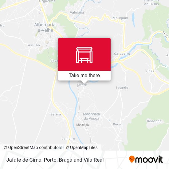 Jafafe de Cima mapa