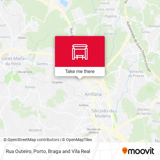 Rua Outeiro mapa