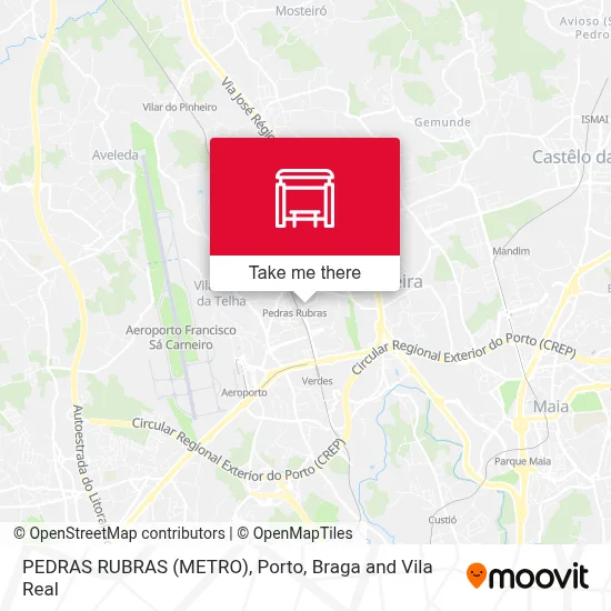 PEDRAS RUBRAS (METRO) map
