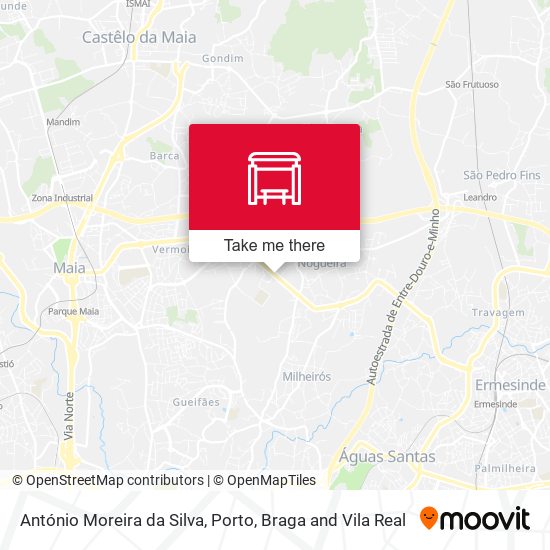 António Moreira da Silva map
