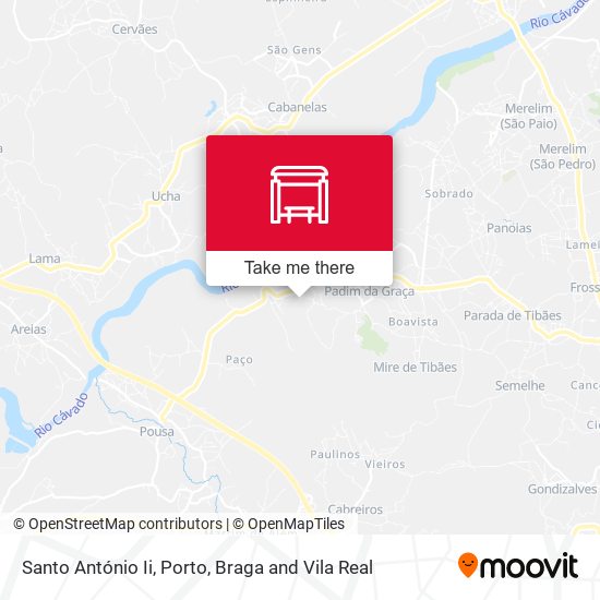 Santo António Ii map