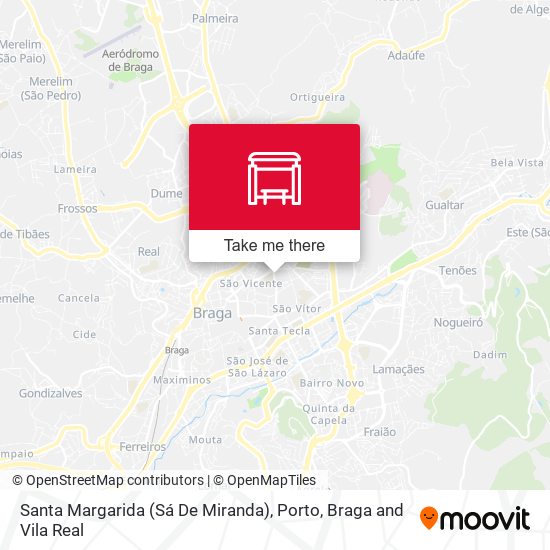 Santa Margarida (Sá De Miranda) mapa