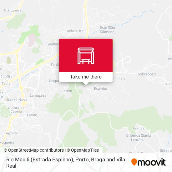 Rio Mau Ii (Estrada Espinho) map