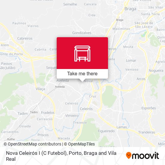 Nova Celeirós I (C Futebol) map