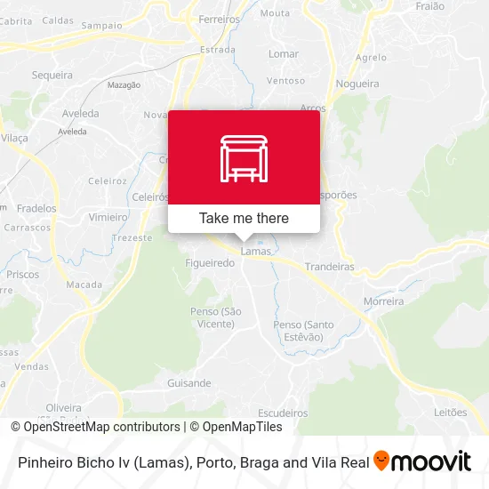 Pinheiro Bicho Iv (Lamas) map