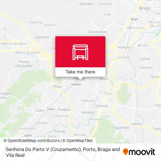 Senhora Do Parto V (Cruzamento) map