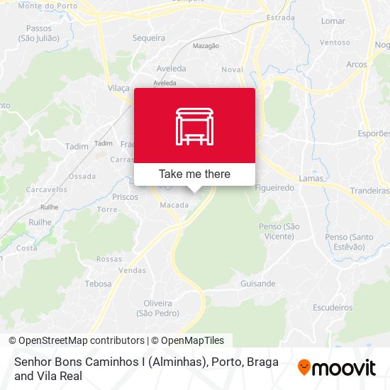 Senhor Bons Caminhos I (Alminhas) mapa