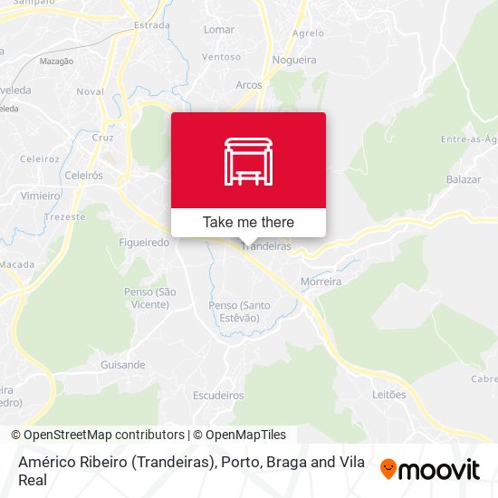 Américo Ribeiro (Trandeiras) mapa