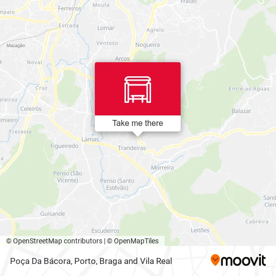 Poça Da Bácora map