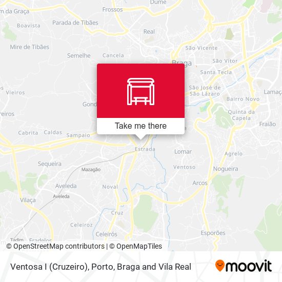 Ventosa I (Cruzeiro) mapa