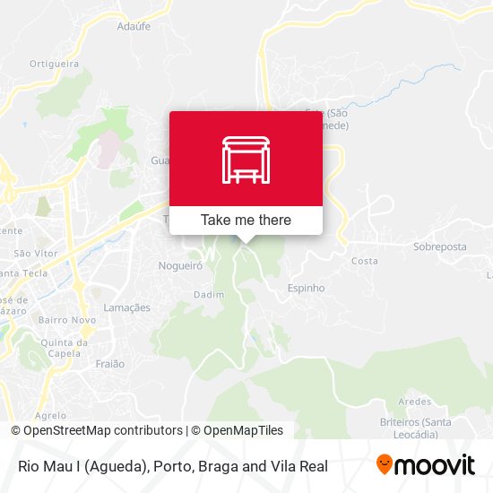Rio Mau I (Agueda) mapa