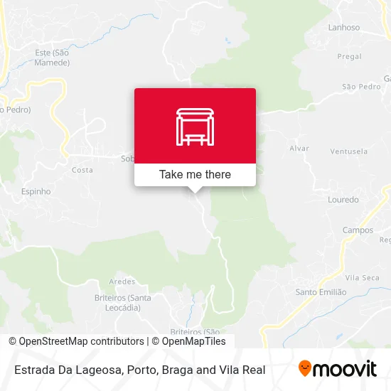 Estrada Da Lageosa map