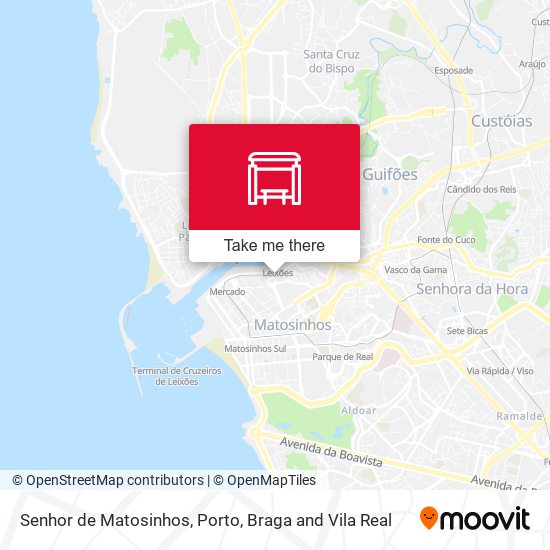 Senhor de Matosinhos map