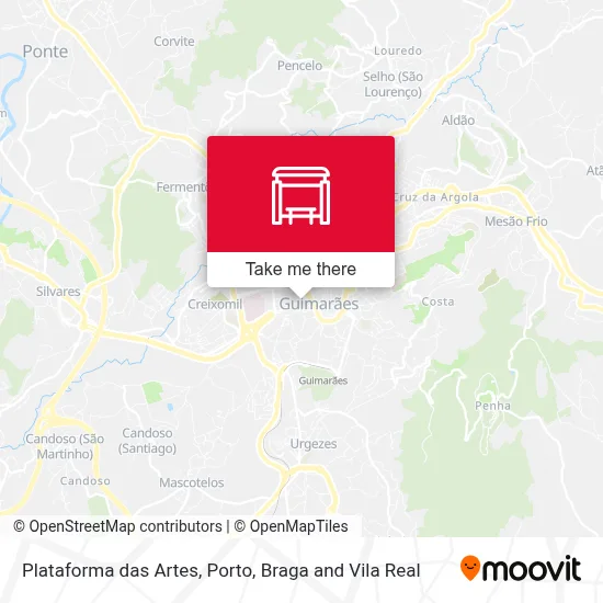 Plataforma das Artes map