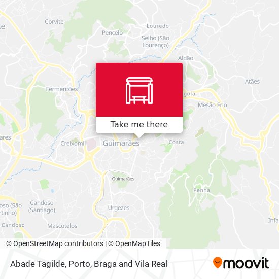 Abade Tagilde map